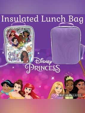 ✨Disney Princess✨Girl Vibes✨Kids Insulated Reusable Lunch Bag✨